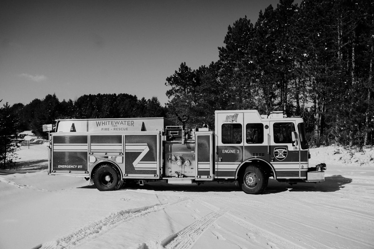 Fire Truck in Snow 3
