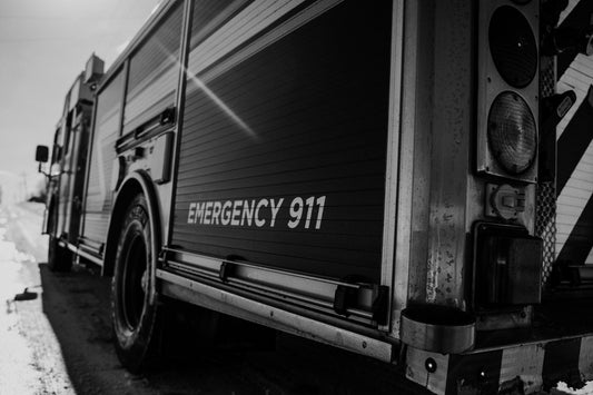 Fire Truck in Snow 1