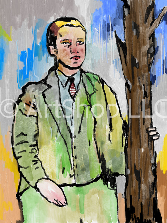 Young Man in the Woods